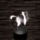 Fürj és galamb 7 színű 3D led lámpa