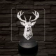 A csodaszarvas 7 színű valósághű 3D led lámpa