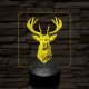 A csodaszarvas 7 színű valósághű 3D led lámpa