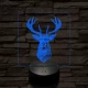 A csodaszarvas 7 színű valósághű 3D led lámpa