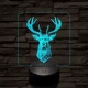 A csodaszarvas 7 színű valósághű 3D led lámpa