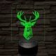 A csodaszarvas 7 színű valósághű 3D led lámpa