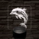 Szökkenő delfin 7 színű valósághű 3D led lámpa
