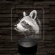 Mosó Masa 7 színű valósághű 3D led lámpa