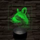 Mosó Masa 7 színű valósághű 3D led lámpa