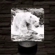Halászó jegesmedve 7 színű valósághű 3D led lámpa