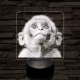 Fohászkodó maki 7 színű valósághű 3D led lámpa