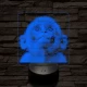 Fohászkodó maki 7 színű valósághű 3D led lámpa