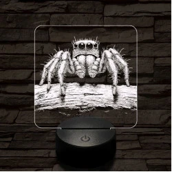 Ugrópók 7 színű valósághű 3D led lámpa