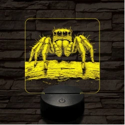 Ugrópók 7 színű valósághű 3D led lámpa