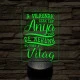 A világnak csak egy anya vagy – 7 színű, színváltós 3D LED lámpa