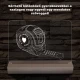 Apák napi mérőszalag gyerek nevekkel személyre szabott fa talppal 7 színű 3D led lámpa