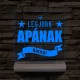 A legjobb Apának személyre szabott fa talppal 7 színű 3D led lámpa