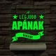 A legjobb Apának személyre szabott fa talppal 7 színű 3D led lámpa