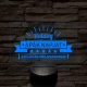 A világ legjobb apukája! 7 színű 3D led lámpa