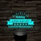 A világ legjobb apukája! 7 színű 3D led lámpa