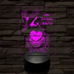 Apa otthont teremt 7 színű 3D led lámpa