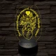 Apai szív kertje 7 színű 3D led lámpa