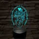 Apai szív kertje 7 színű 3D led lámpa
