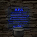 Apa a fürdővízkészítő mester – 7 színű, színváltós LED lámpa