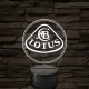 Lotus logó – 7 színű, színváltós LED lámpa