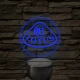 Lotus logó – 7 színű, színváltós LED lámpa