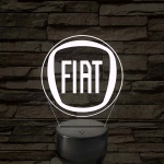 Fiat logó – 7 színű, színváltós LED lámpa
