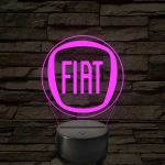 Fiat logó – 7 színű, színváltós LED lámpa