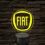 Fiat logó – 7 színű, színváltós LED lámpa