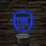 Fiat logó – 7 színű, színváltós LED lámpa