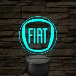Fiat logó – 7 színű, színváltós LED lámpa