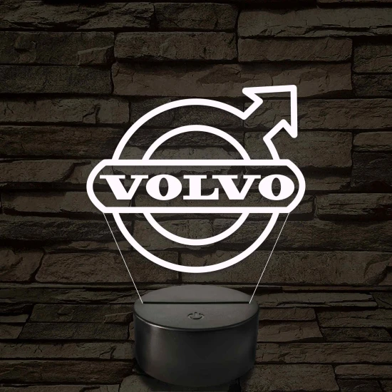 Volvo logó – 7 színű, színváltós LED lámpa