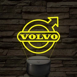 Volvo logó – 7 színű, színváltós LED lámpa