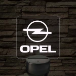 Opel logó – 7 színű, színváltós LED lámpa