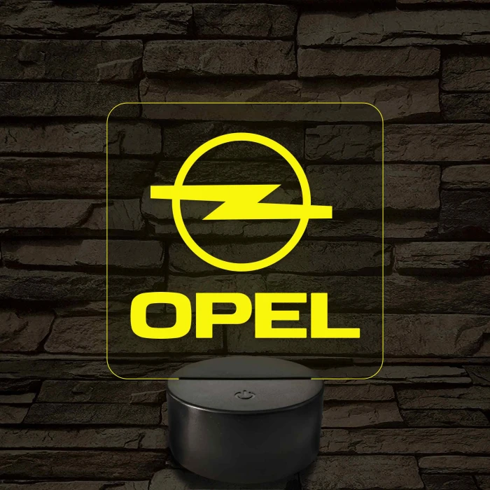Opel logó – 7 színű, színváltós LED lámpa