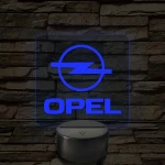 Opel logó – 7 színű, színváltós LED lámpa