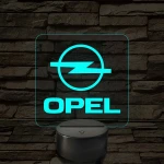 Opel logó – 7 színű, színváltós LED lámpa