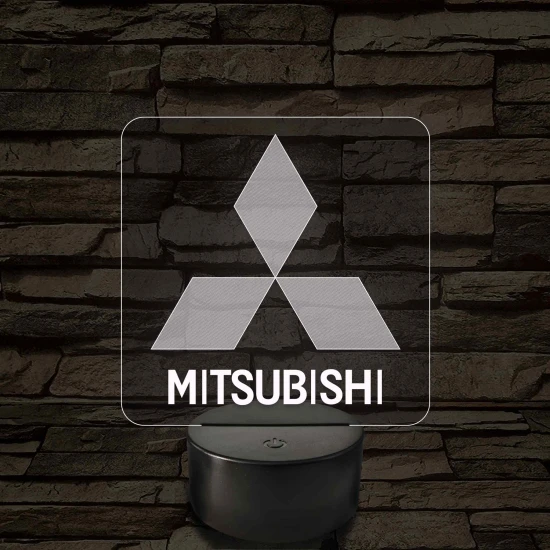 Mitsubishi  logó – 7 színű, színváltós LED lámpa