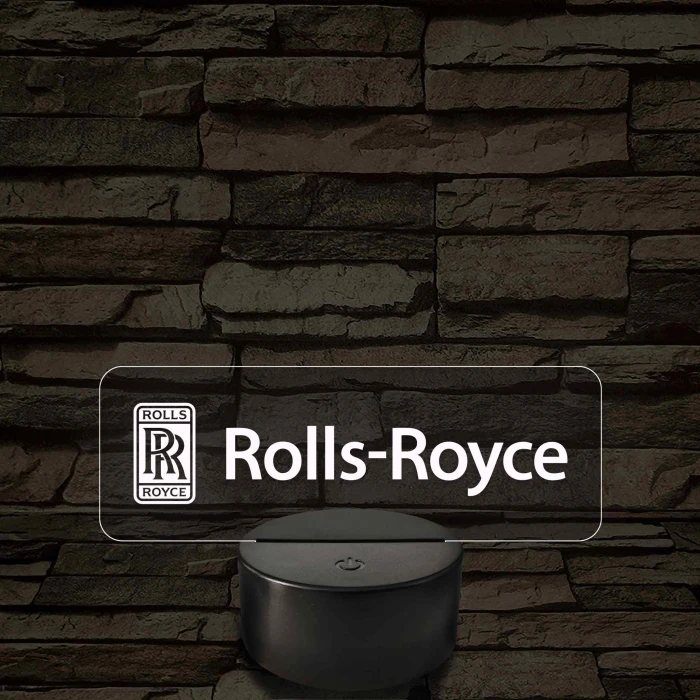 Rolls-Royce logó – 7 színű, színváltós LED lámpa