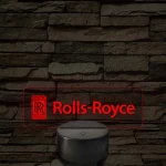 Rolls-Royce logó – 7 színű, színváltós LED lámpa
