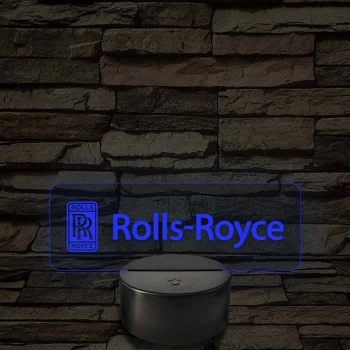 Rolls-Royce logó – 7 színű, színváltós LED lámpa
