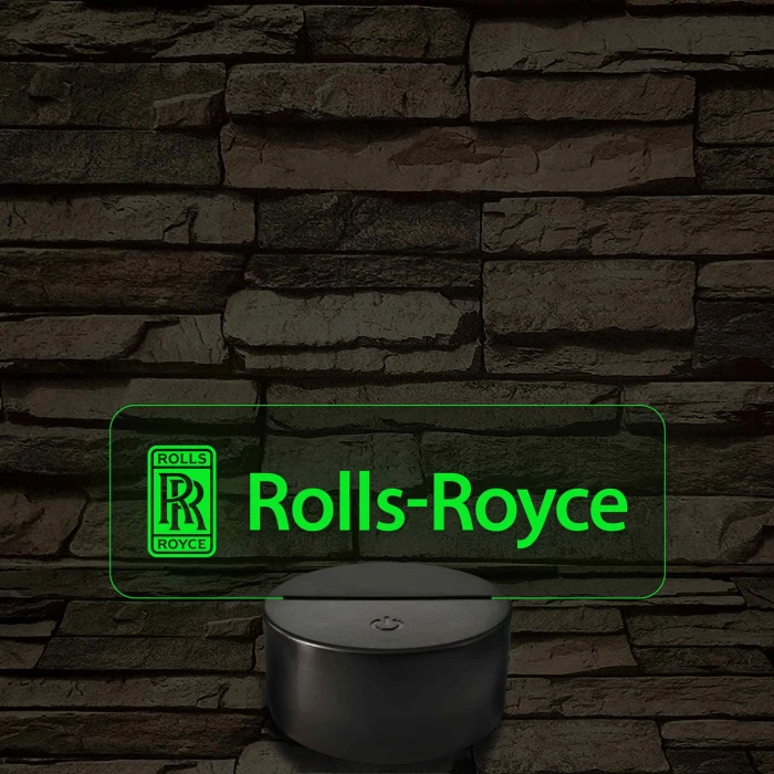 Rolls-Royce logó – 7 színű, színváltós LED lámpa