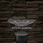 Aston Martin logó – 7 színű, színváltós LED lámpa