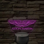 Aston Martin logó – 7 színű, színváltós LED lámpa