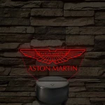 Aston Martin logó – 7 színű, színváltós LED lámpa