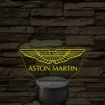 Aston Martin logó – 7 színű, színváltós LED lámpa