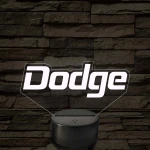 Dodge felirat – 7 színű, színváltós LED lámpa