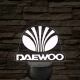 Daewoo logó – 7 színű, színváltós LED lámpa