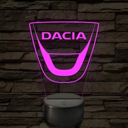 Dacia logó – 7 színű, színváltós LED lámpa