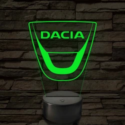 Dacia logó – 7 színű, színváltós LED lámpa